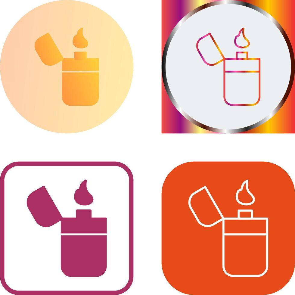 Unique Lighter Icon Design vector