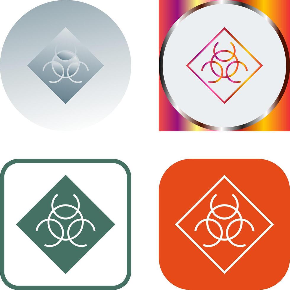 Biological Hazard Icon Design vector