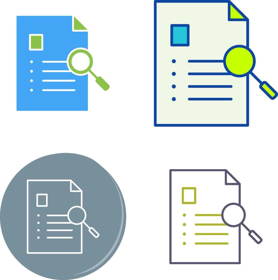 Unique Case Study Icon vector