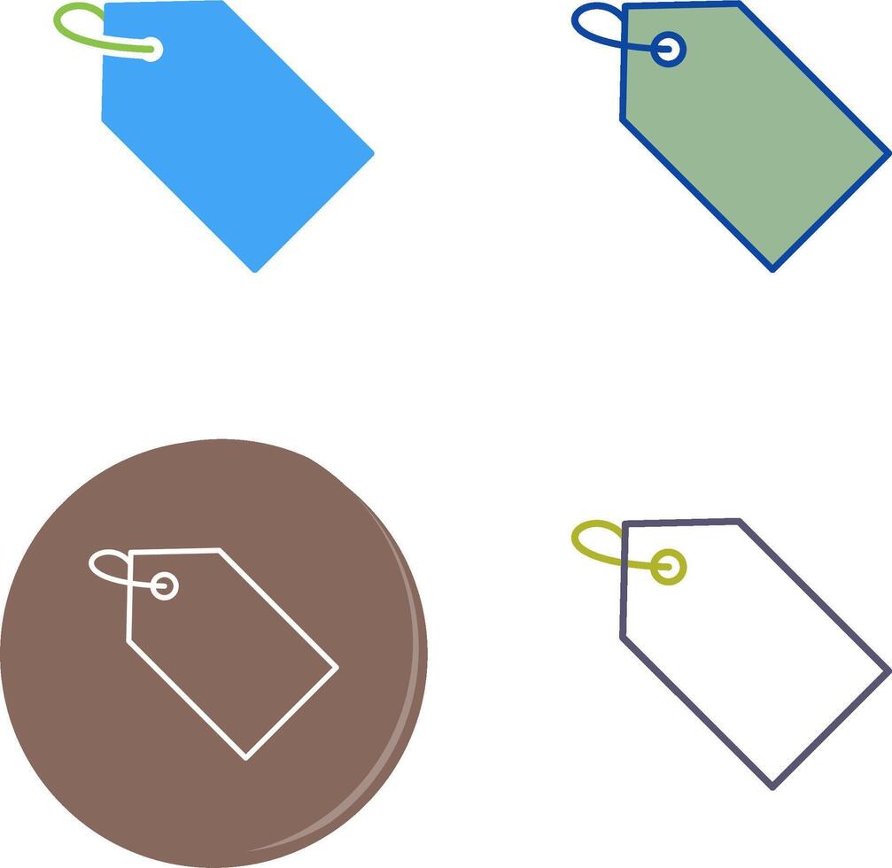 Unique Tag Icon Design vector