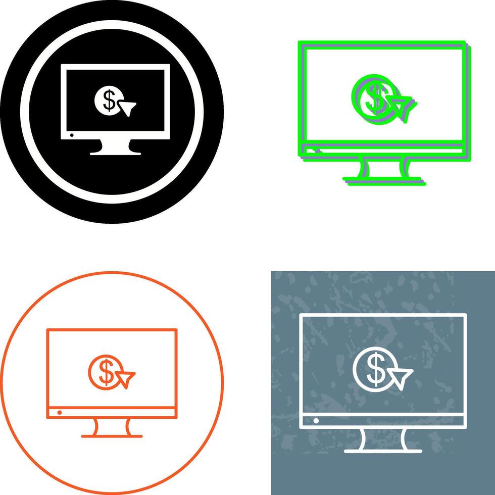 Unique Pay Per Click Icon vector