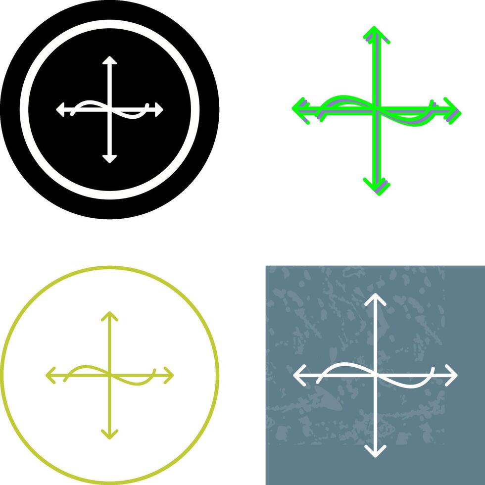 Unique Graph Icon Design vector