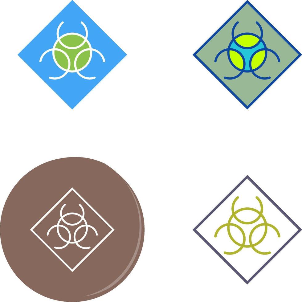 Biological Hazard Icon Design vector