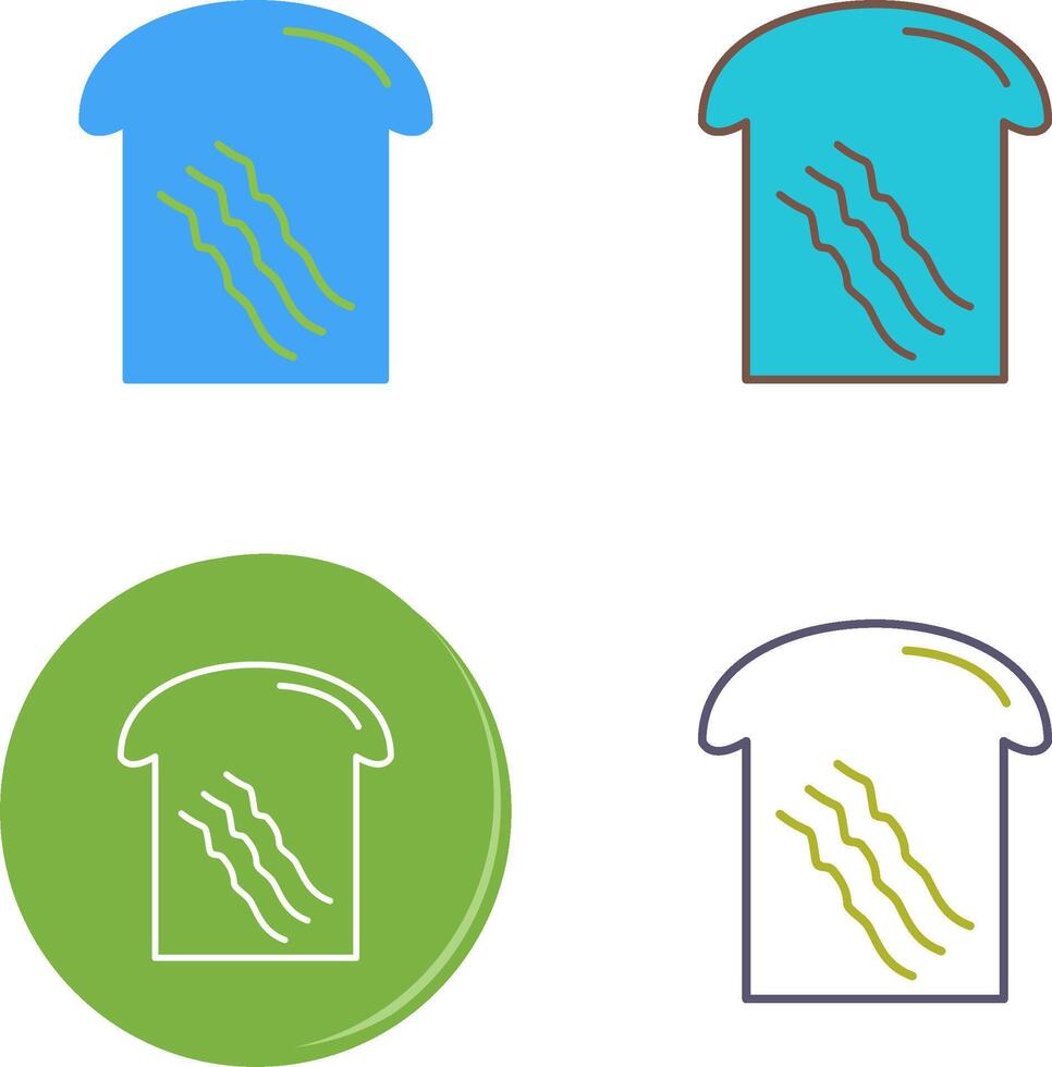 Toast Icon Design vector