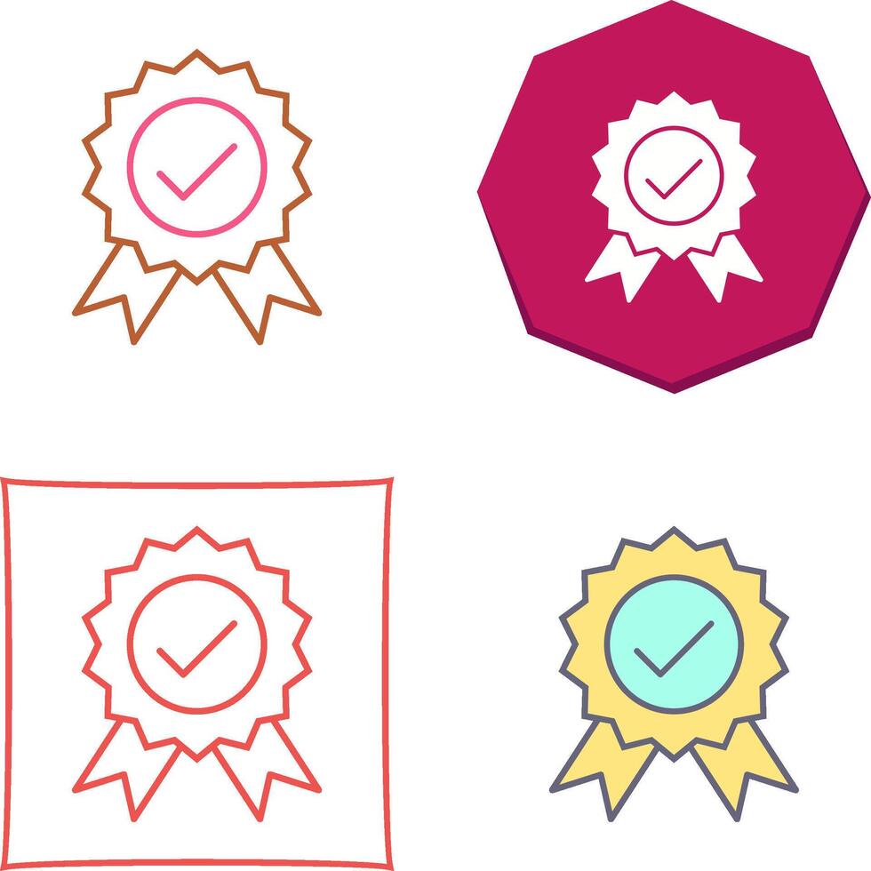 Unique Quality Control Icon Design vector