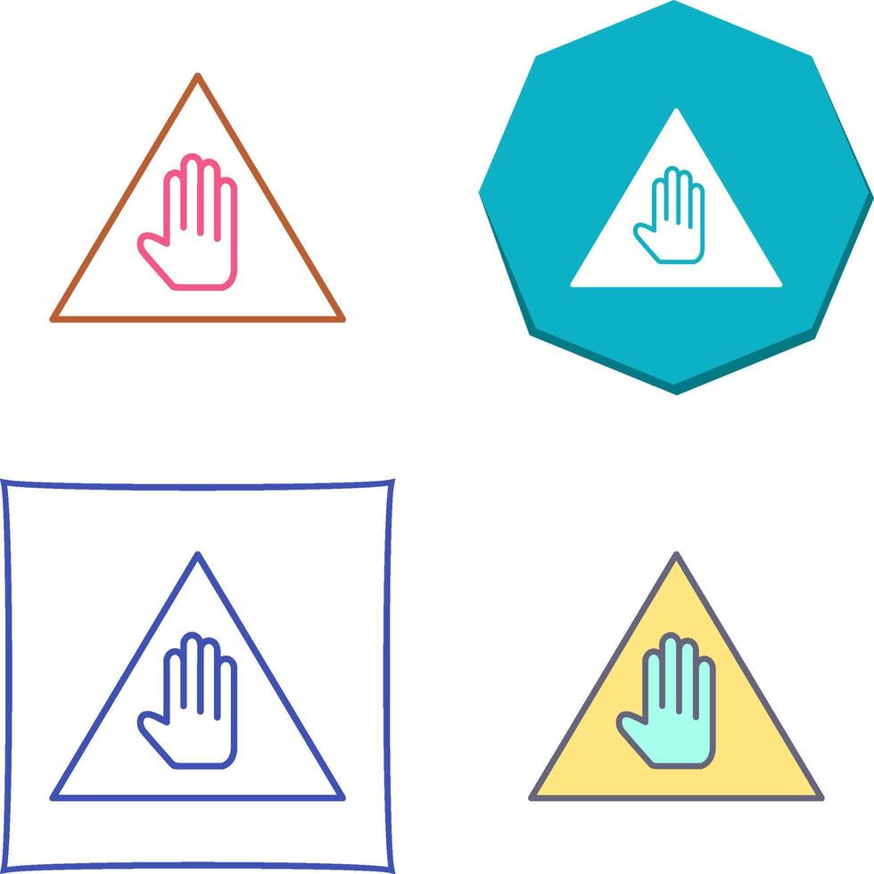 Unique Warning Icon Design vector