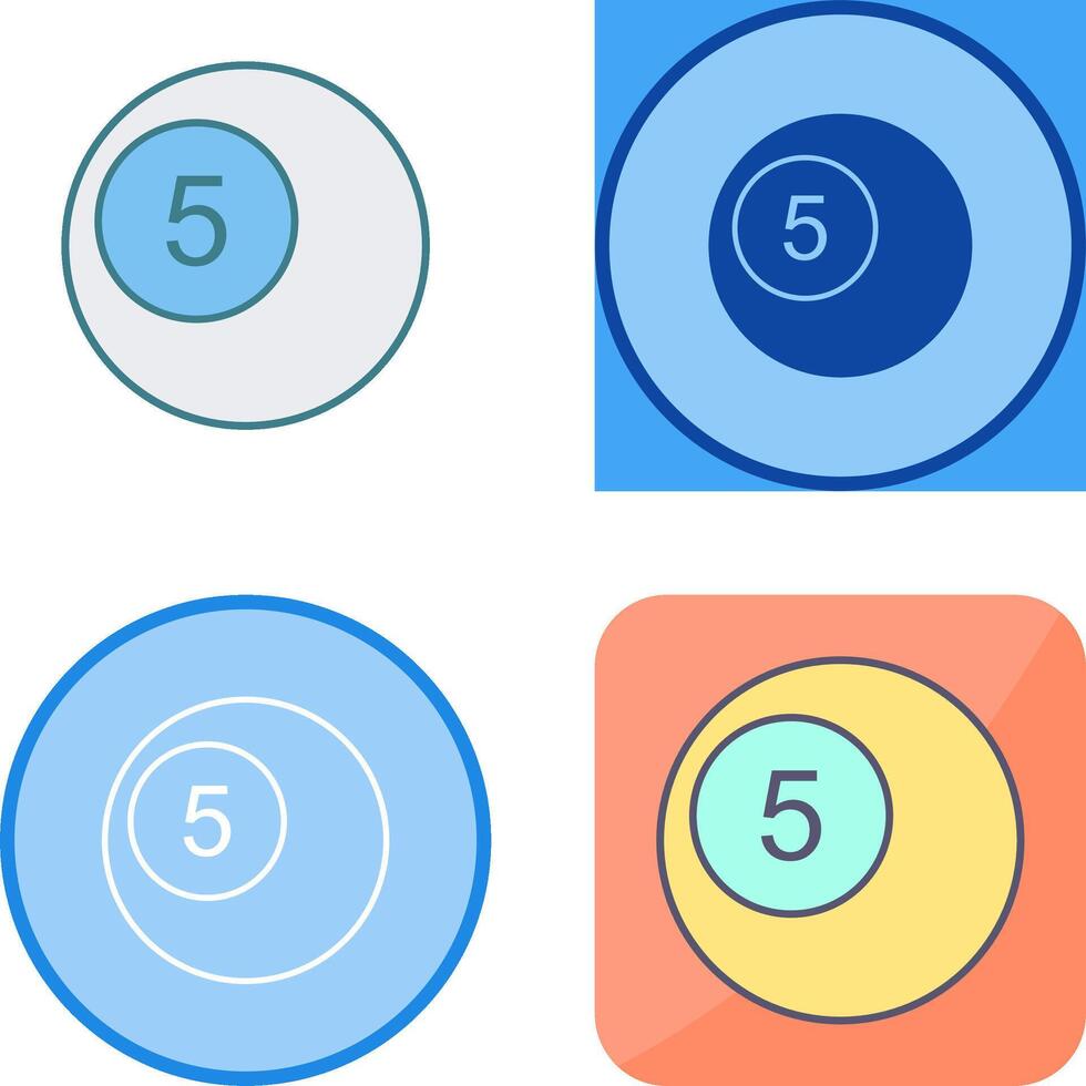 Pool Balls Icon Design vector