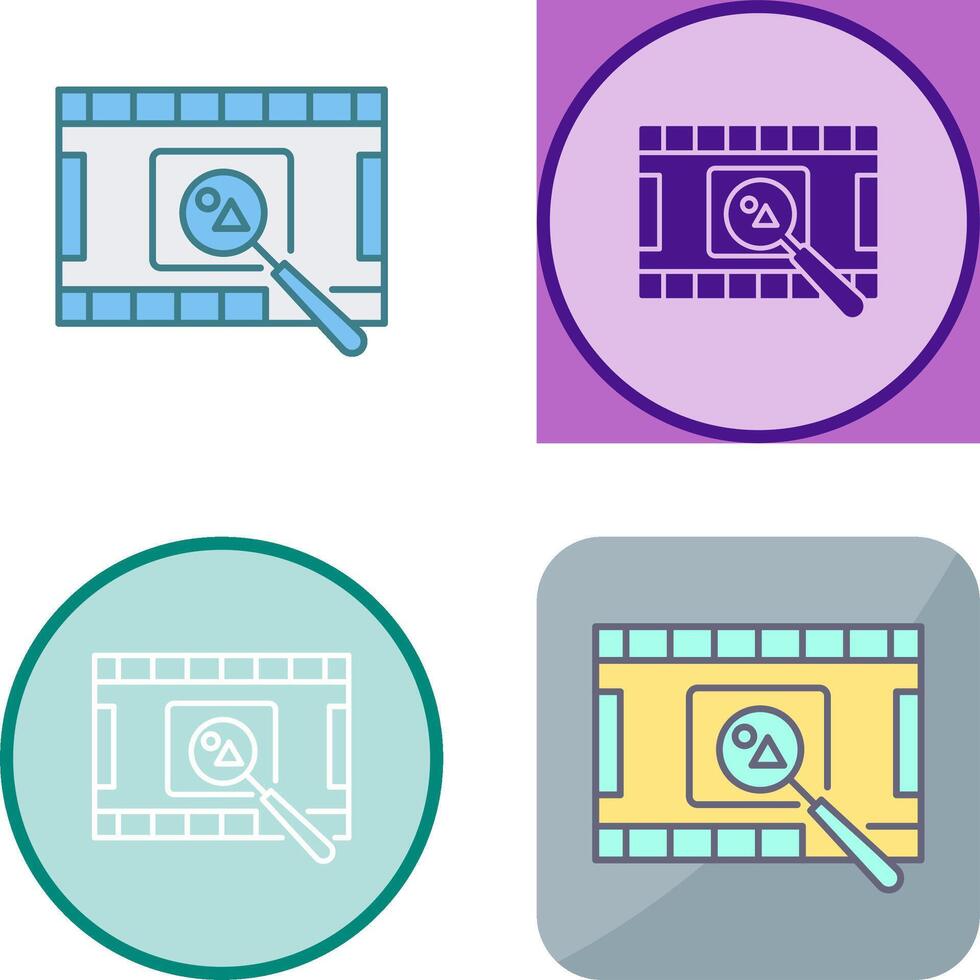 Unique Find Picture Icon Design vector