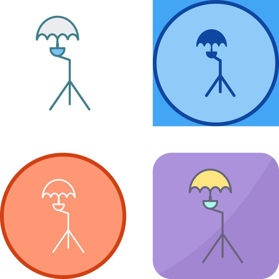 Unique Umbrella Stand Icon Design vector