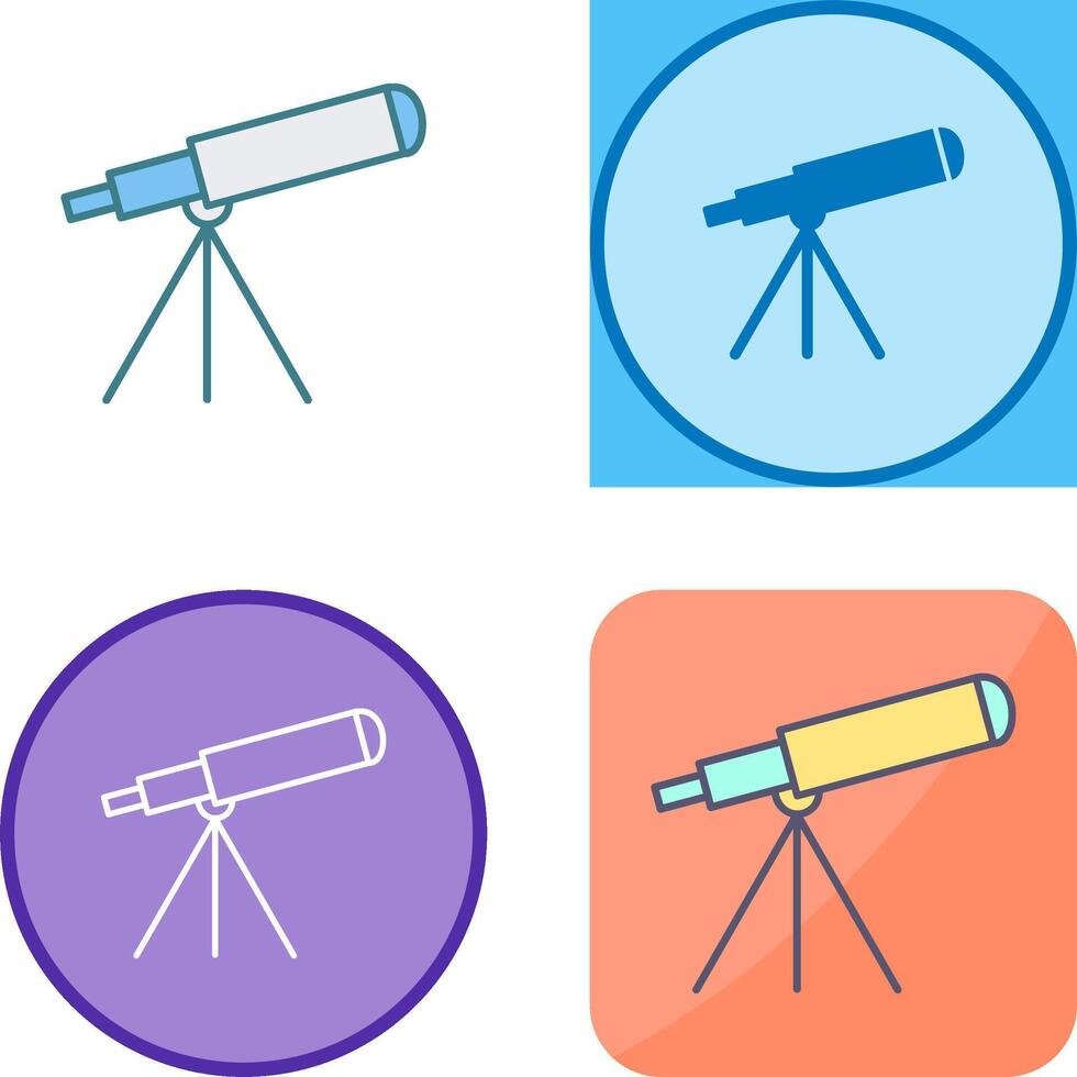 Telescope Icon Design vector