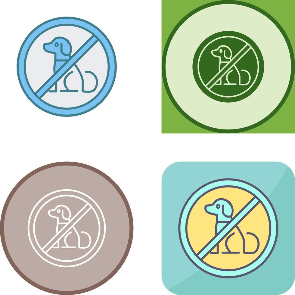 No Pets Icon Design vector