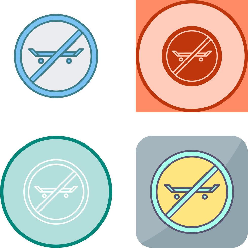 No Skating Icon Design vector