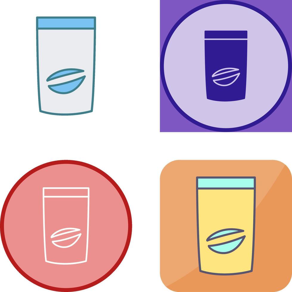 Coffee Bag Icon Design vector