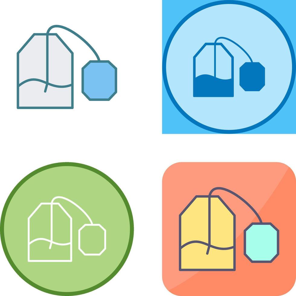 Tea Bag Icon Design vector