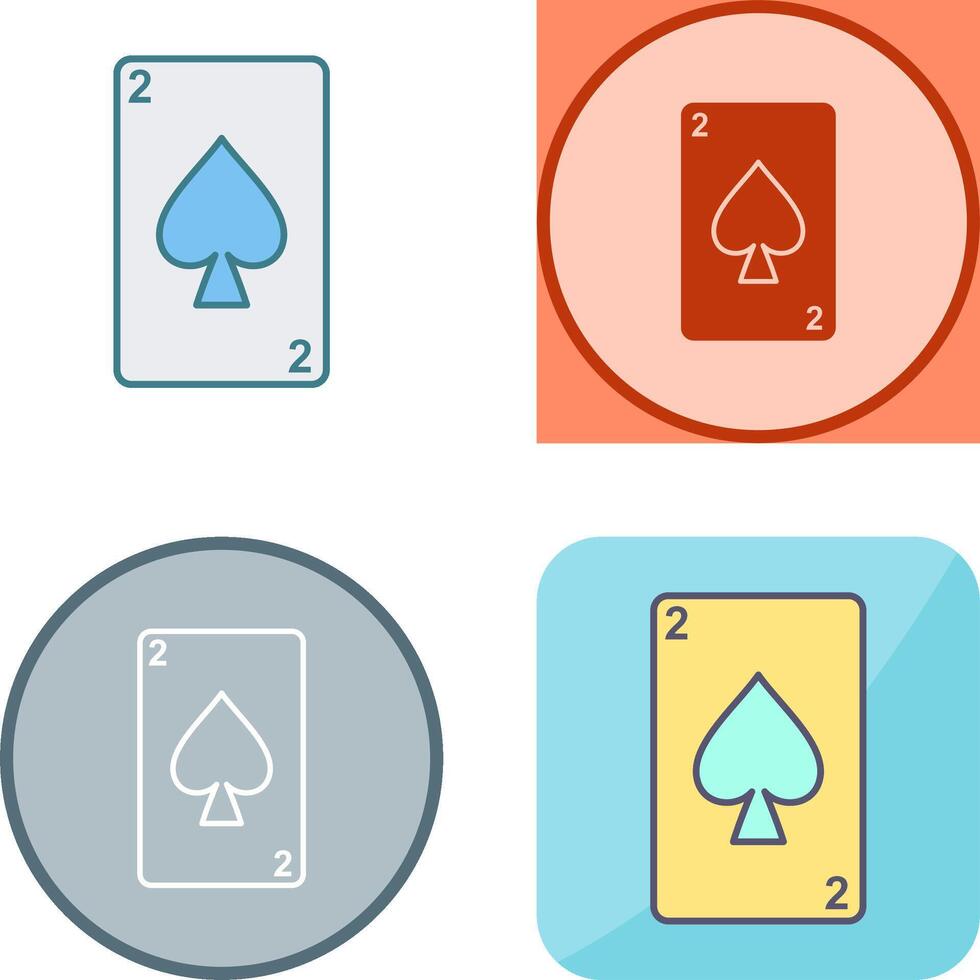 Spades Card Icon Design vector