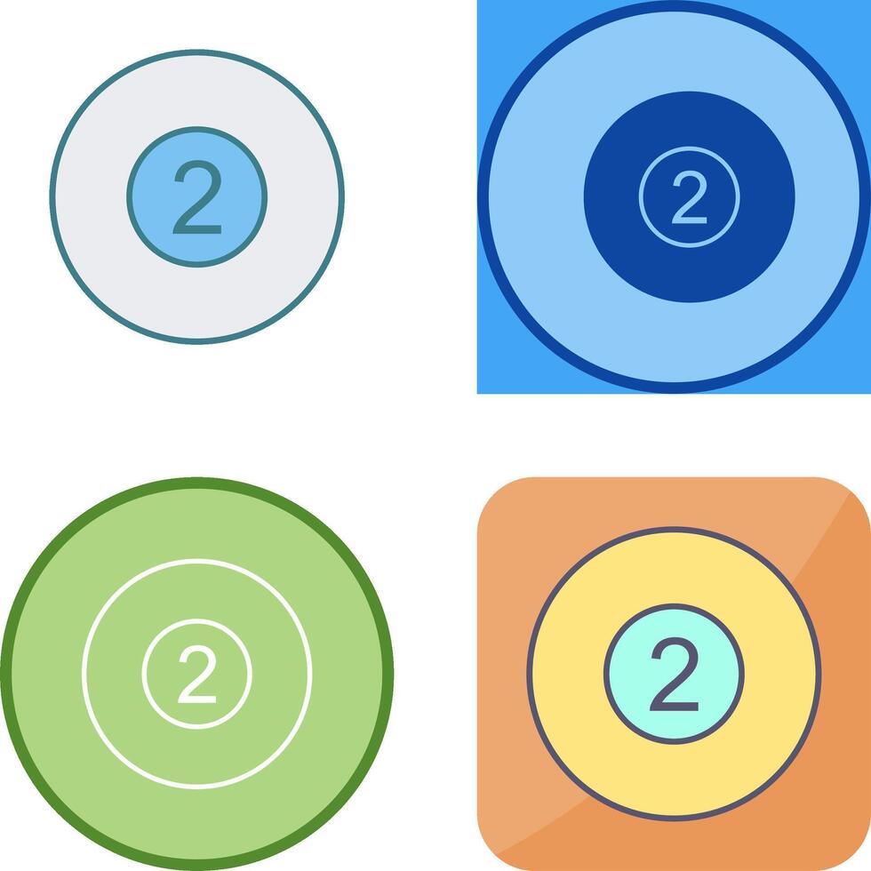Pool Ball Icon Design vector