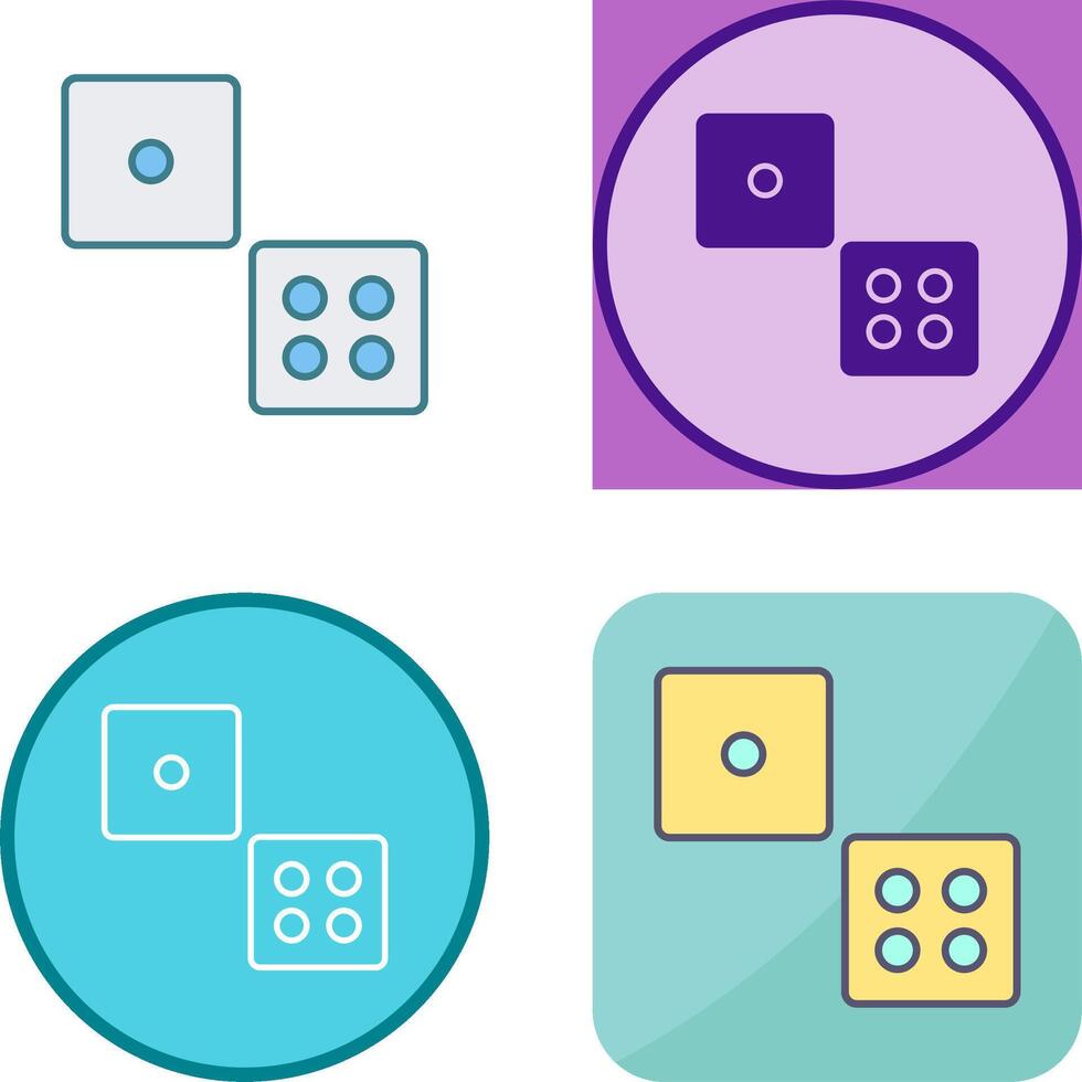 Dice Icon Design vector