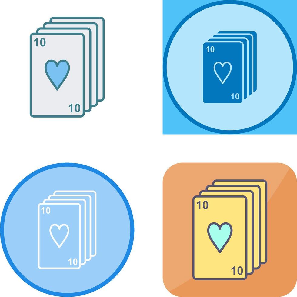 Deck of Cards Icon Design vector