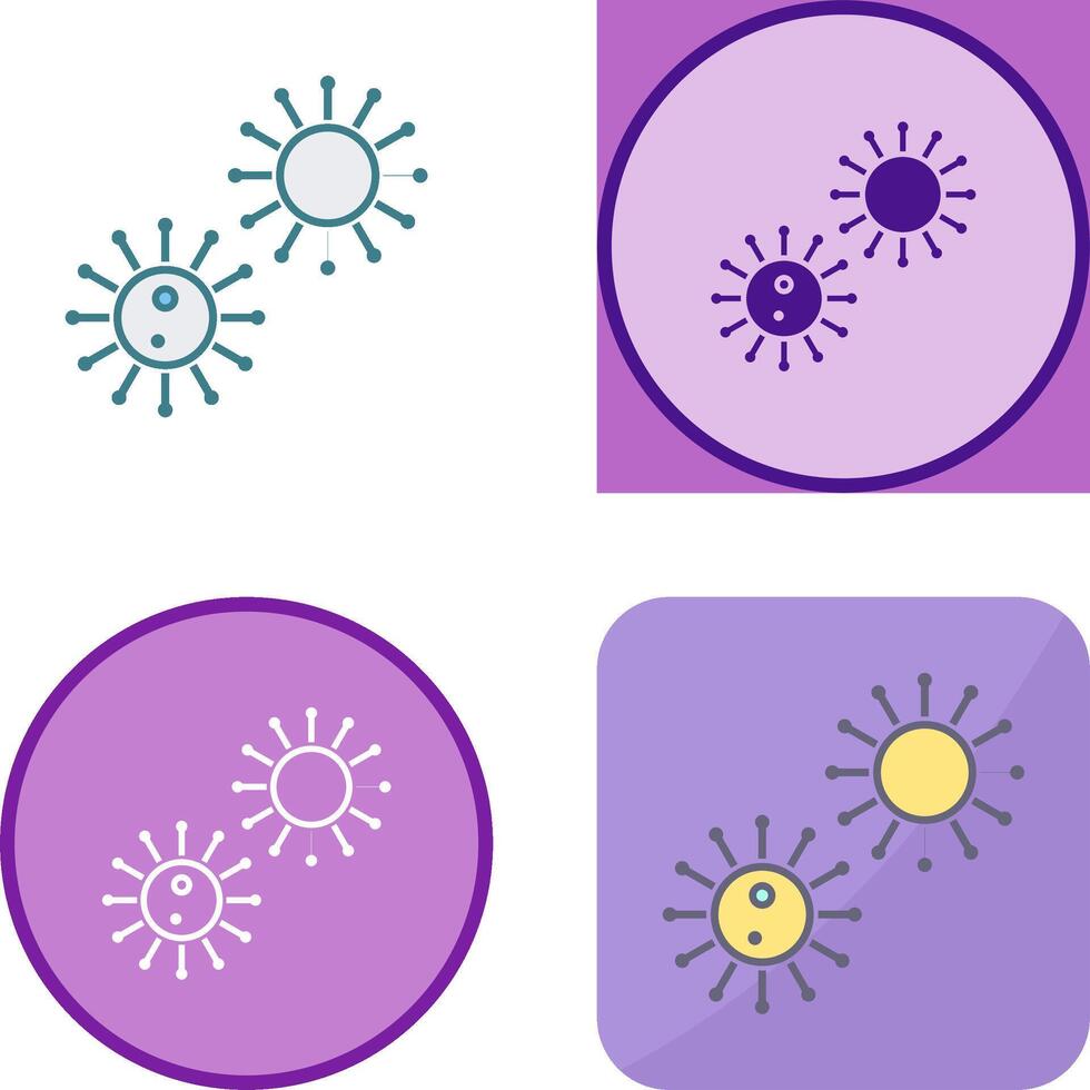 Unique Virus Icon Design vector