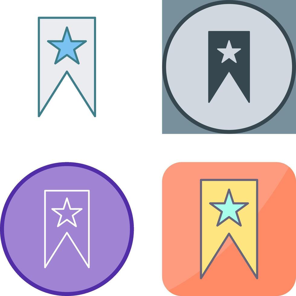 Unique Bookmarking Services Icon Design vector