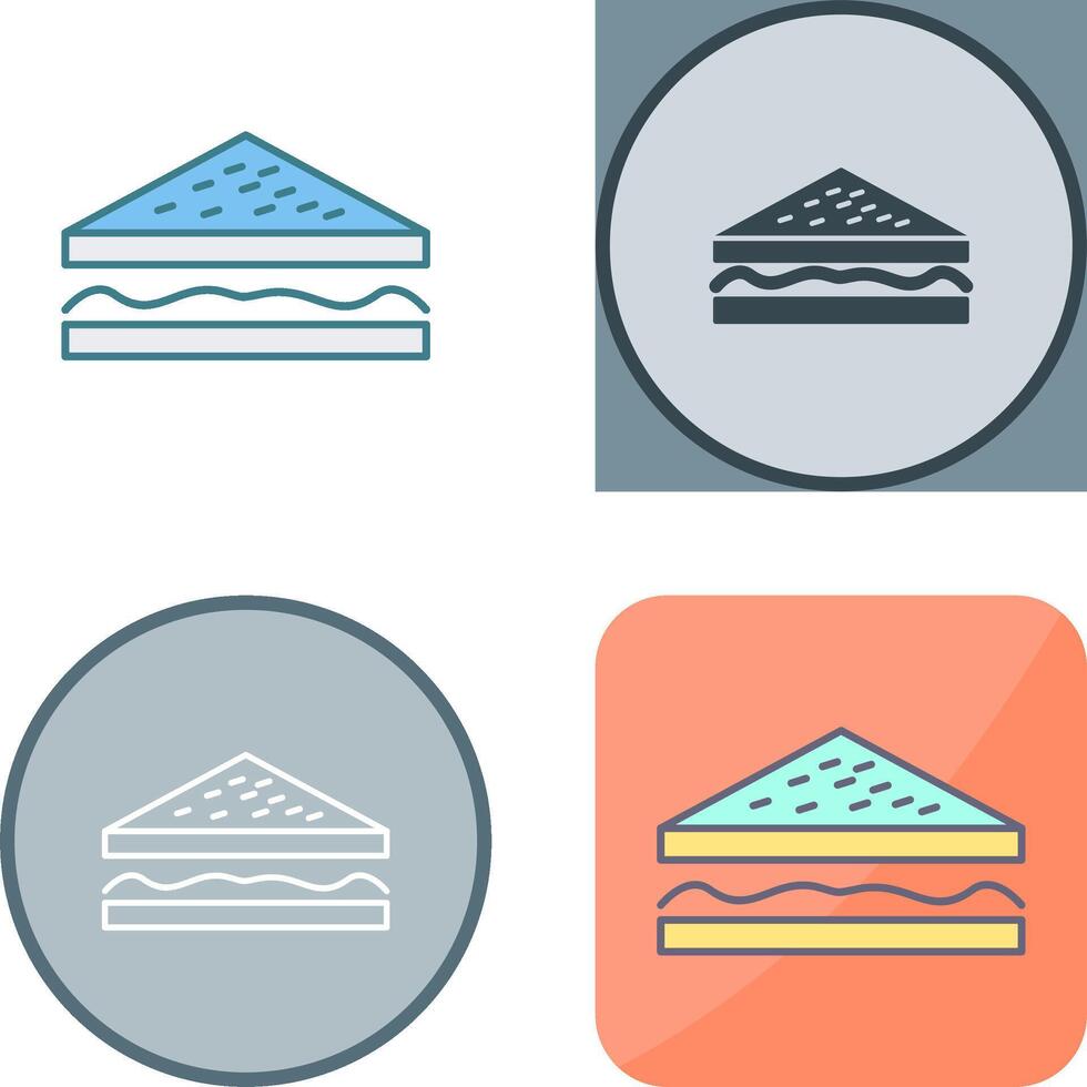Unique Sandwich Icon Design vector