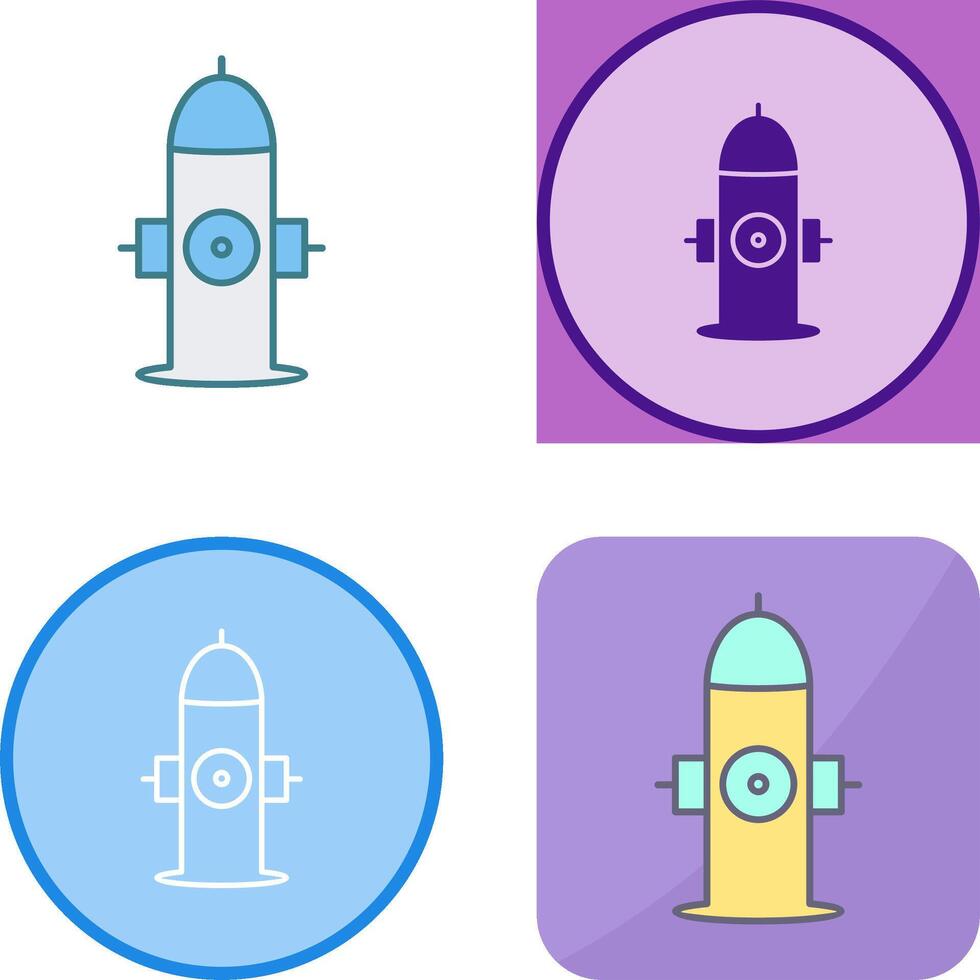 Unique Hydrant Icon Design vector