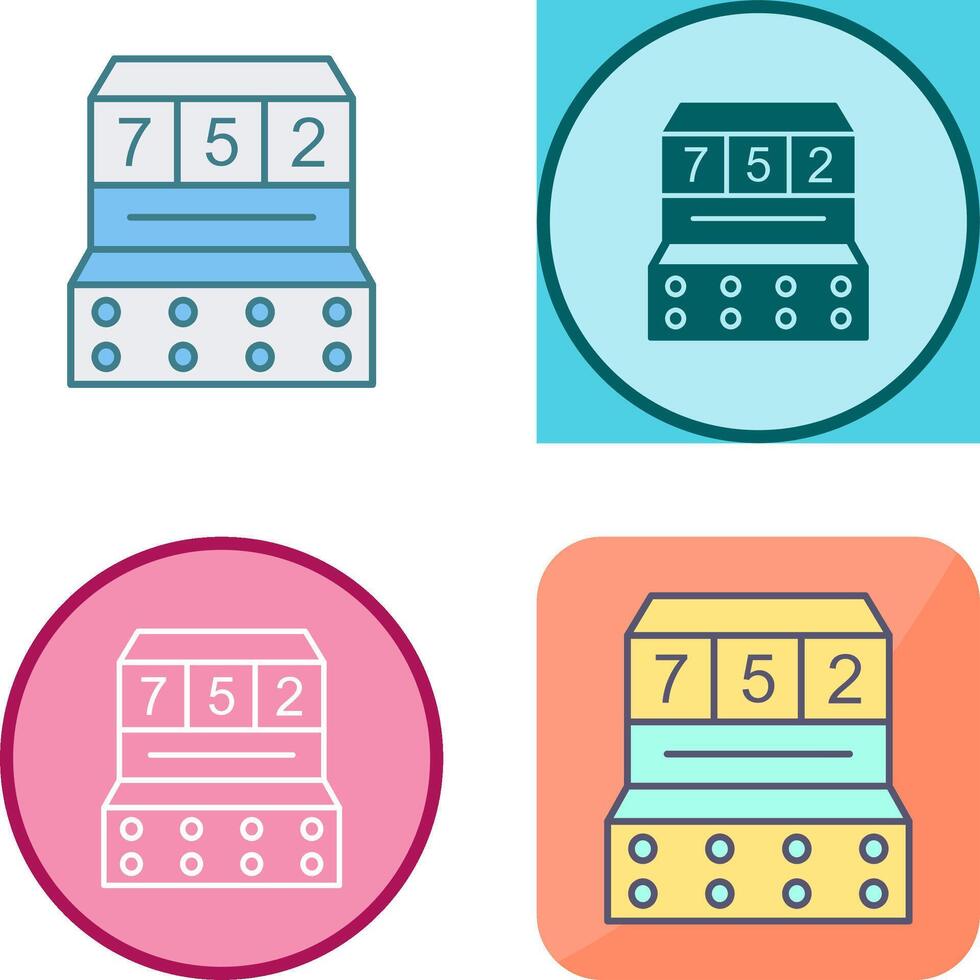 Slot Machine Icon Design vector