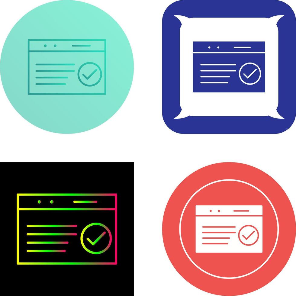 Unique QC Passed Icon Design vector
