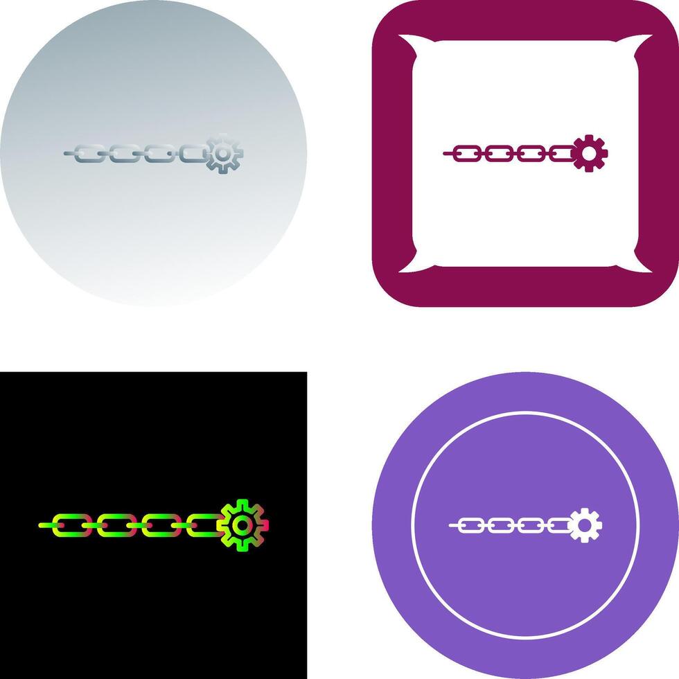 Unique Link Sales Icon Design vector