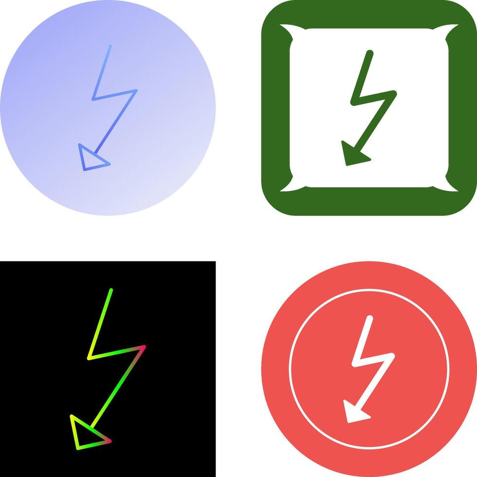 Unique Flash Icon Design vector