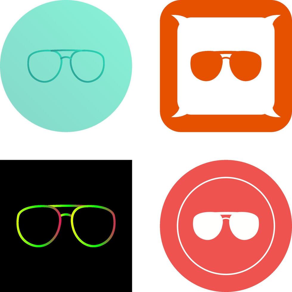 único lentes icono diseño vector