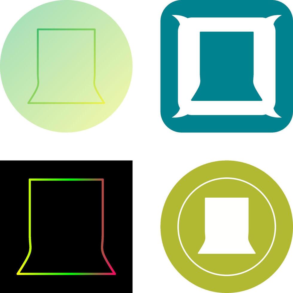 Unique Back Stand Icon Design vector