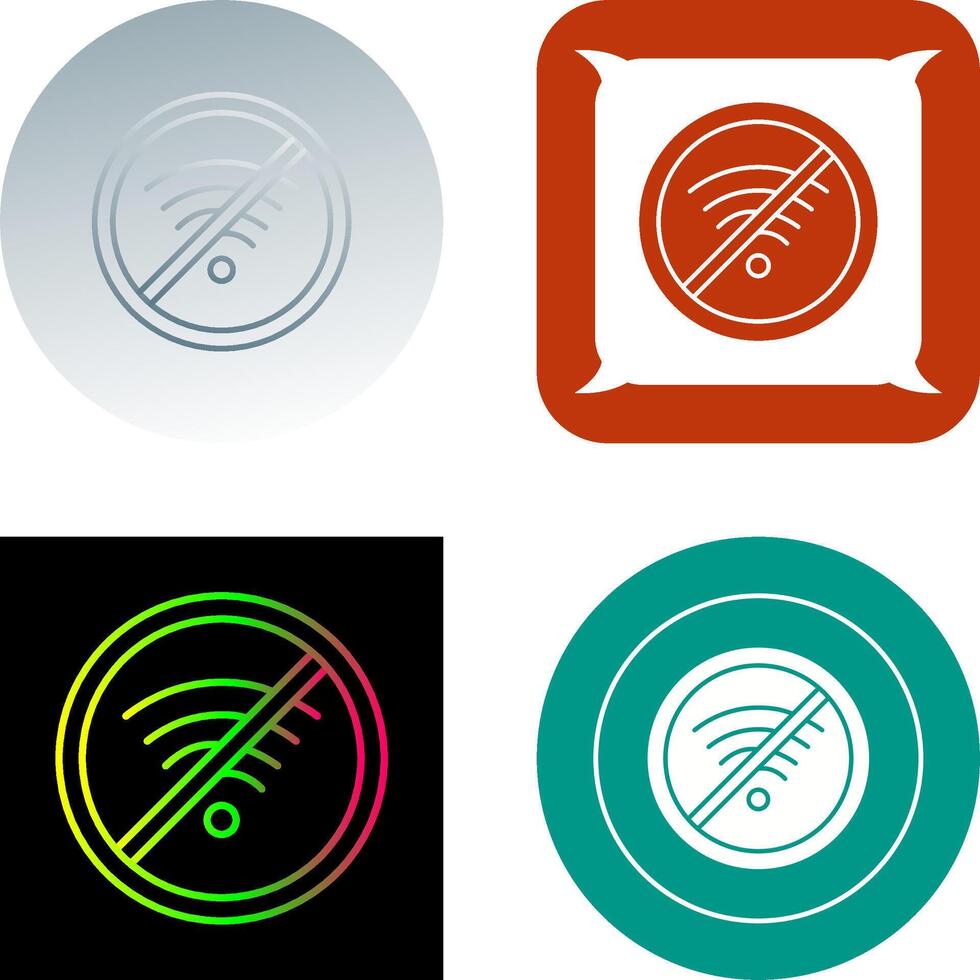 No Wifi Icon Design vector