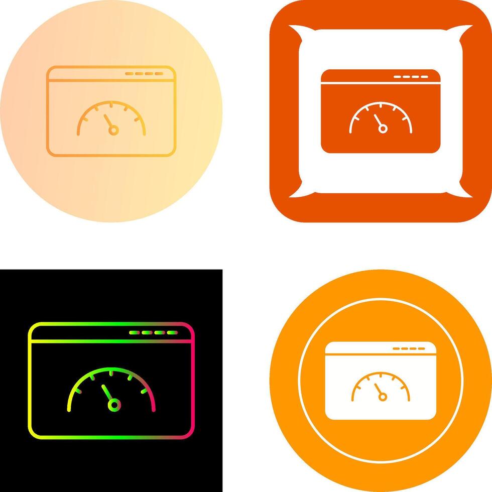 Page Speed Icon Design vector