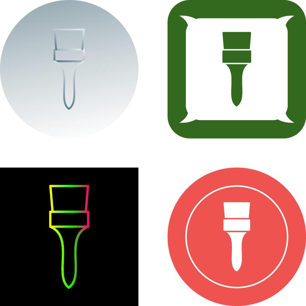 Unique Brush Icon Design vector