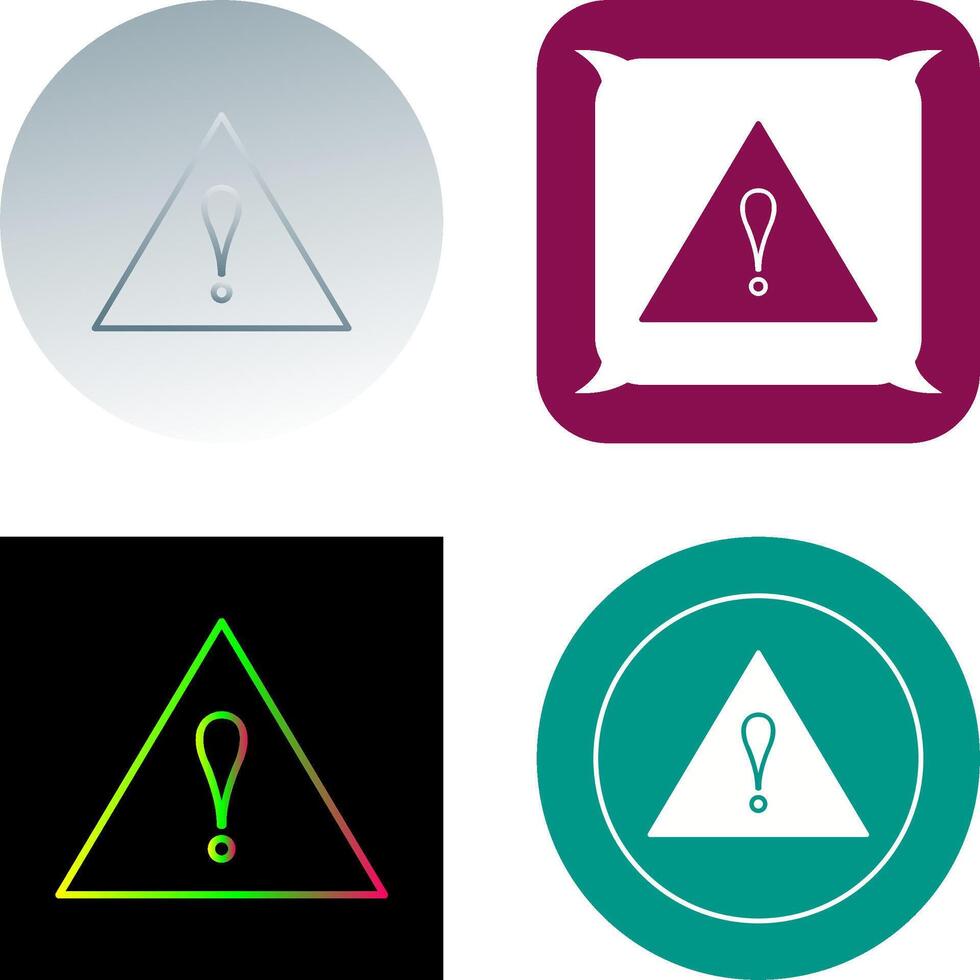 Unique Alert Icon Design vector