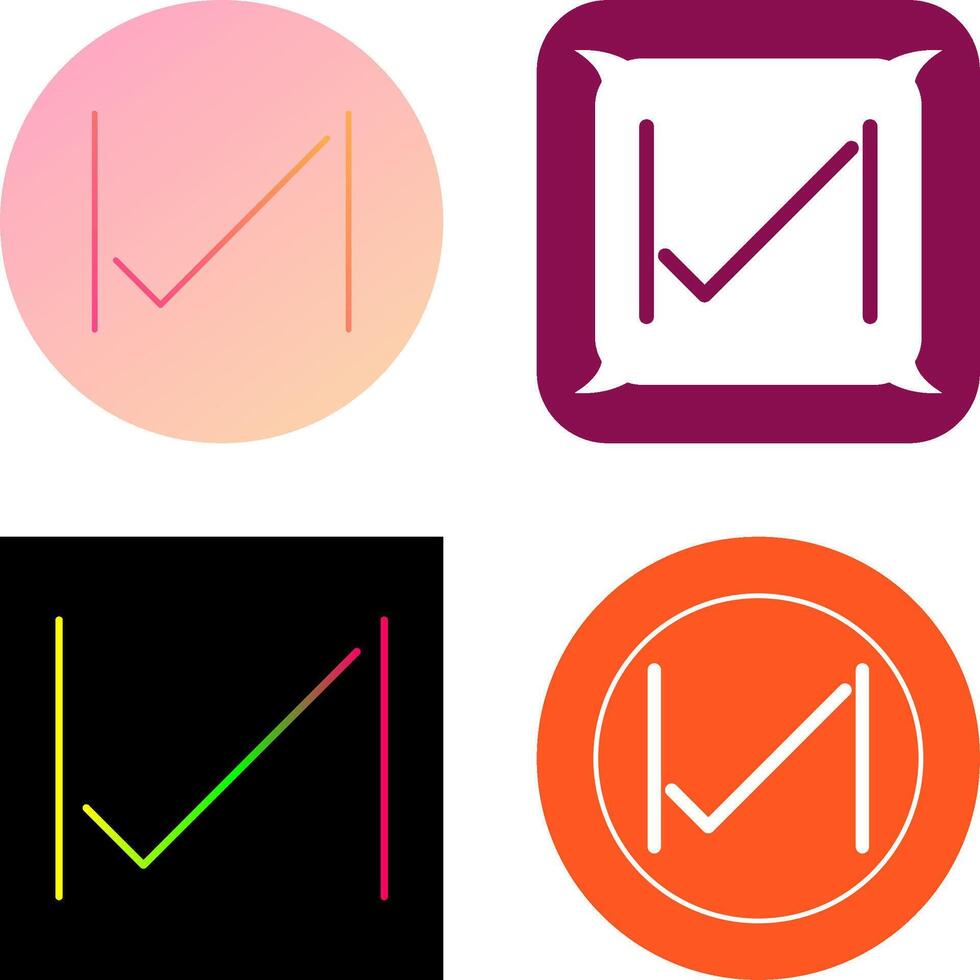 Unique Tick Icon Design vector