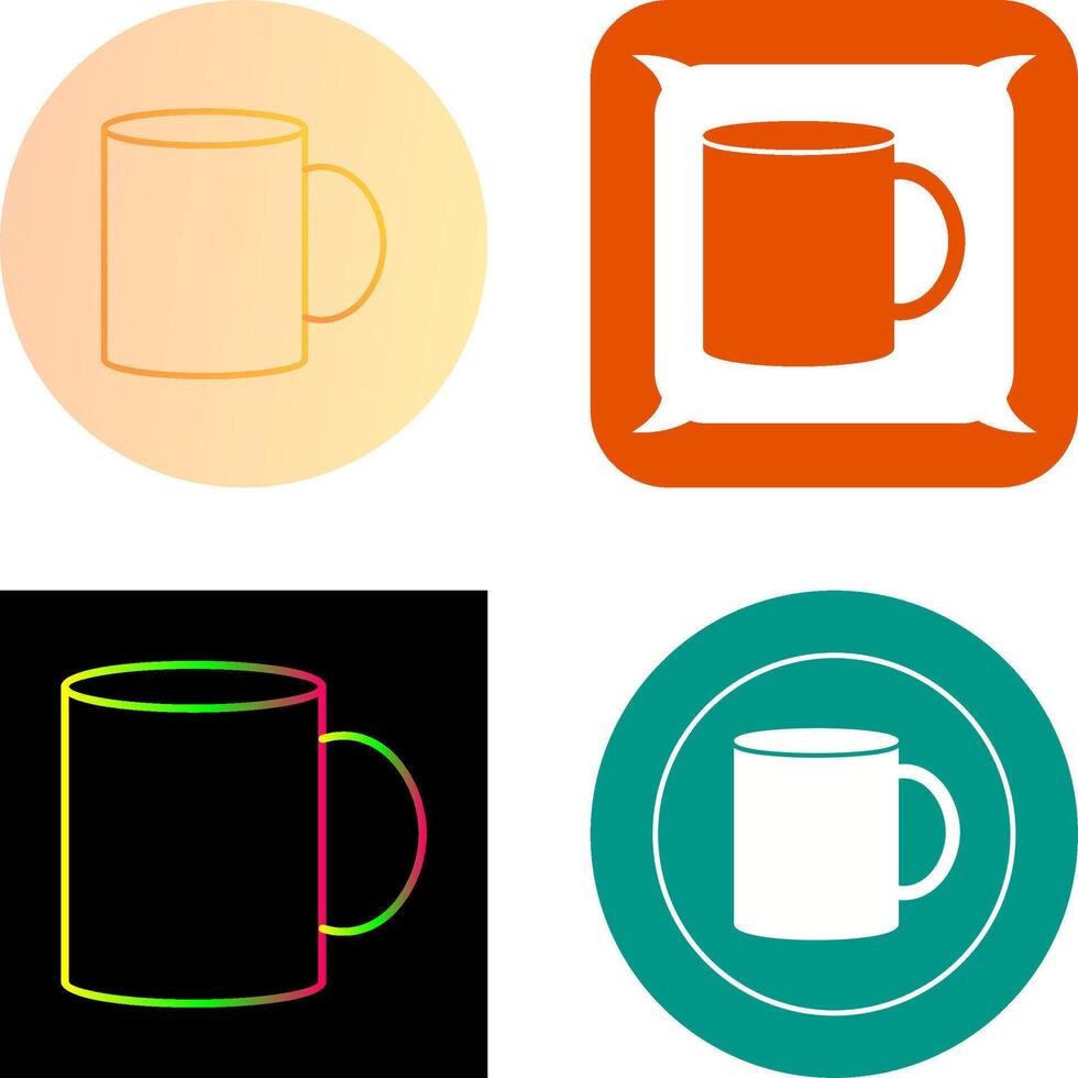 Coffee Mug Icon Design vector