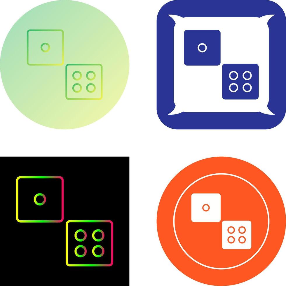 Dice Icon Design vector
