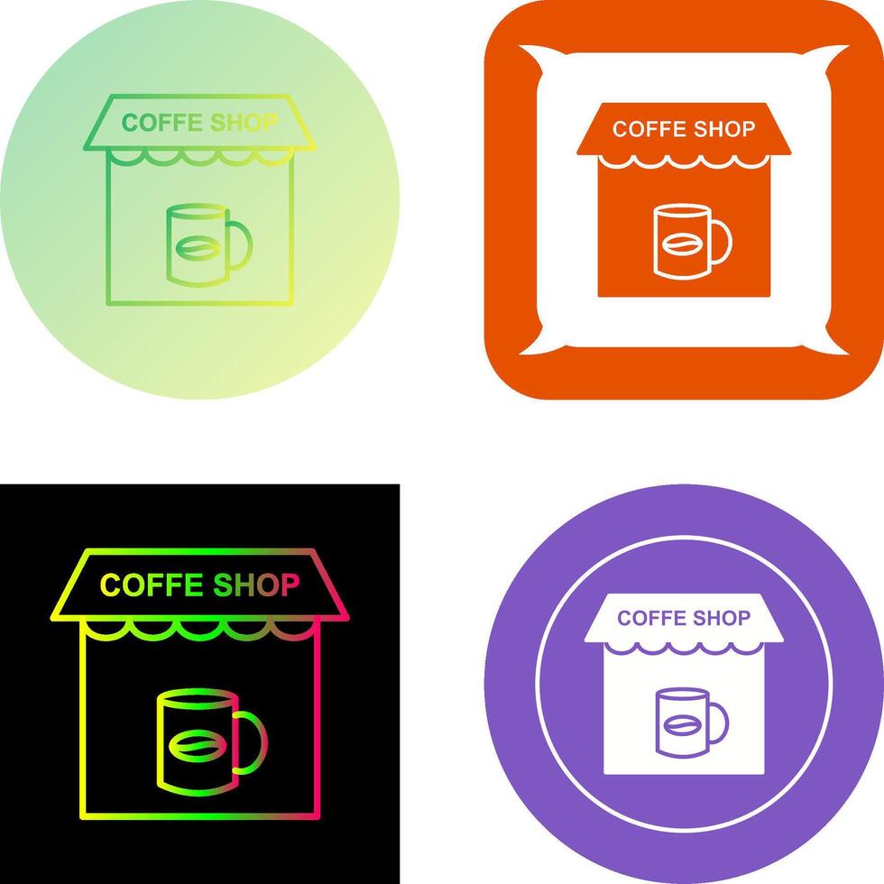 Coffee Shop Icon Design vector
