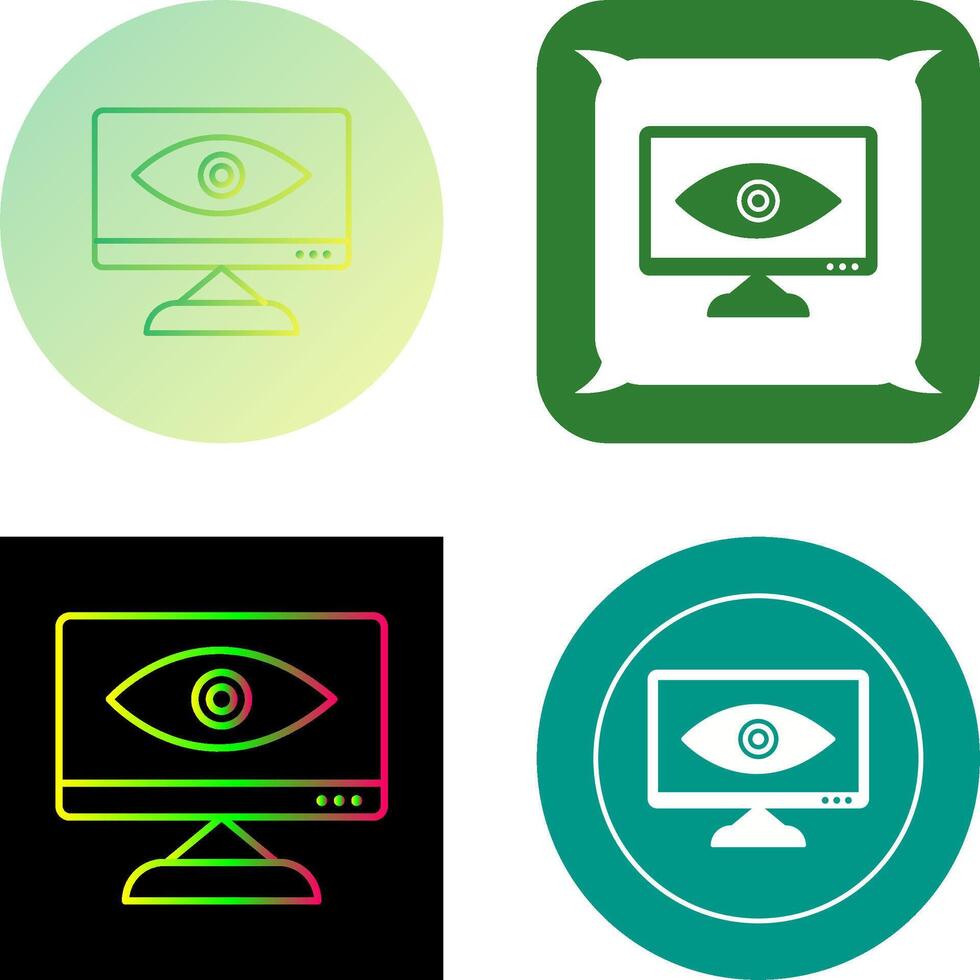 Unique Web Visibility Icon Design vector