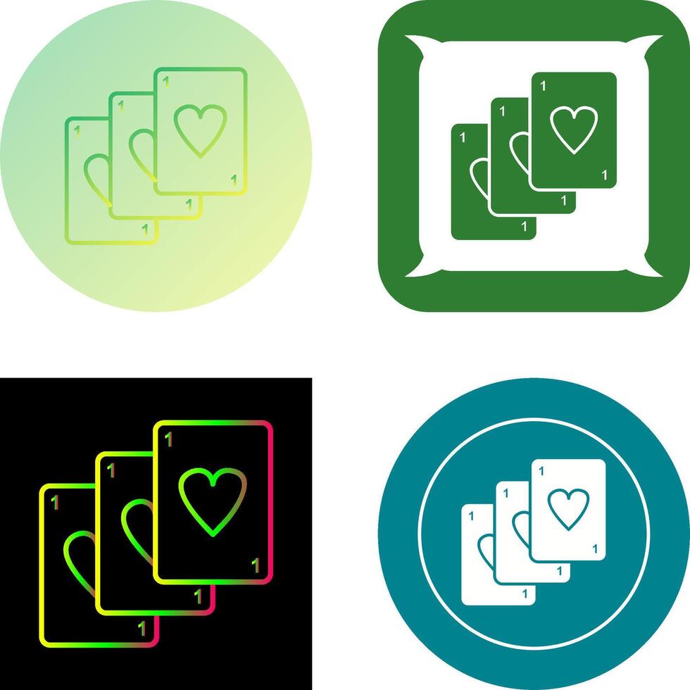 Unique Deck of Cards Icon Design vector