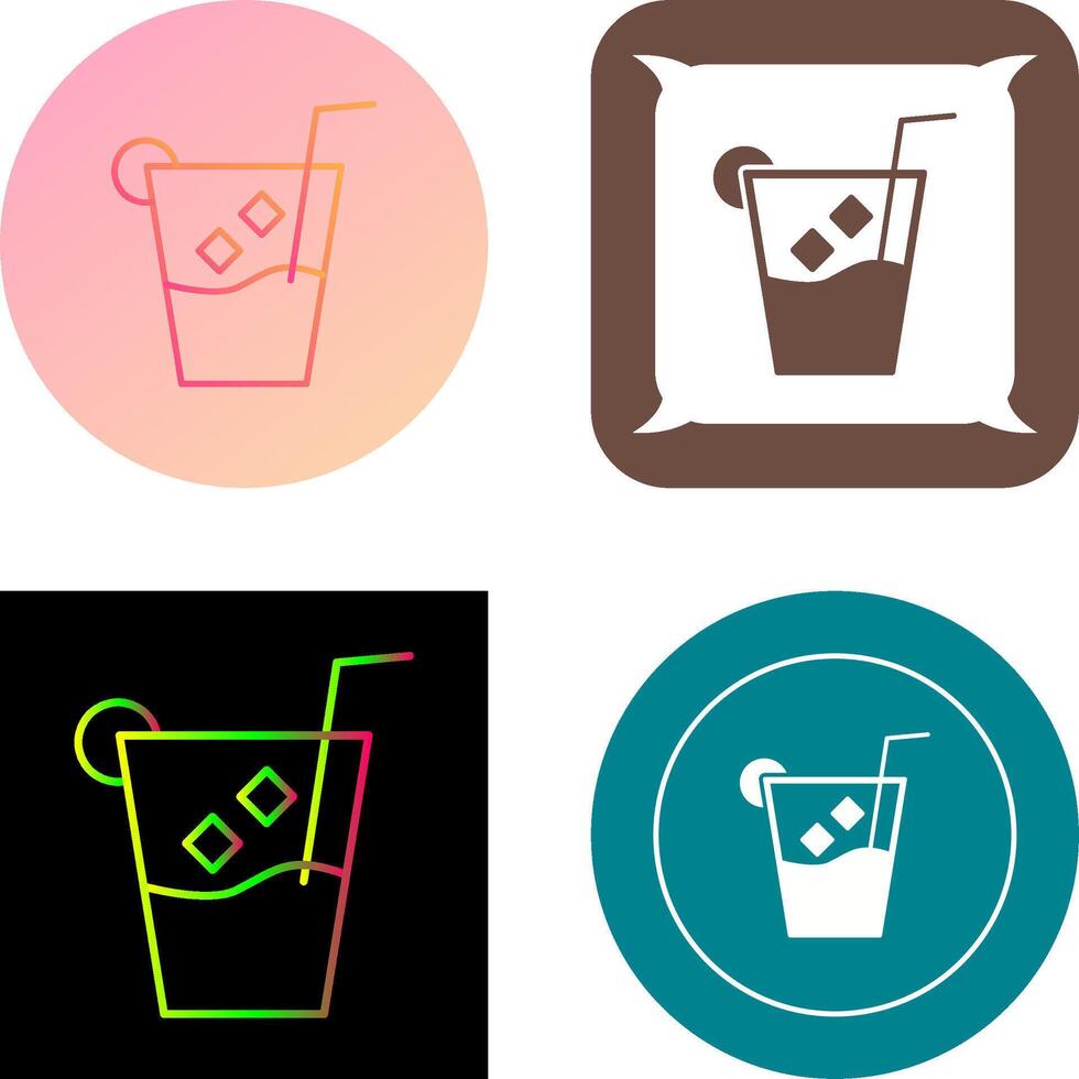 Unique Whiskey Sour Icon Design vector