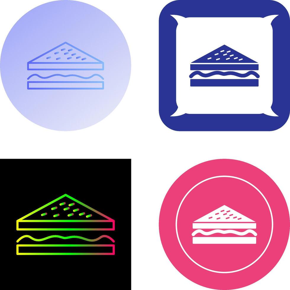 Unique Sandwich Icon Design vector