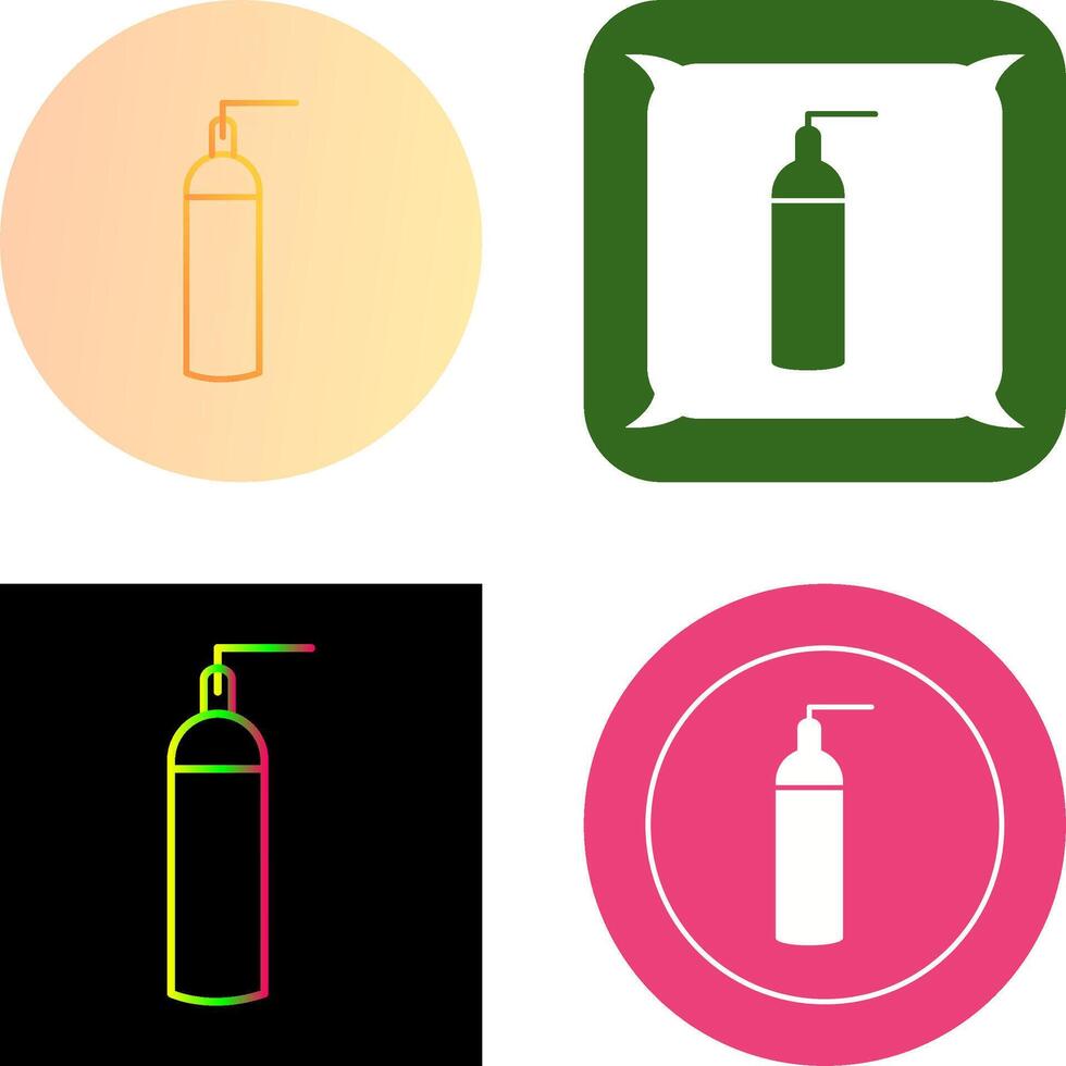 Unique Oxygen Tanks Icon Design vector