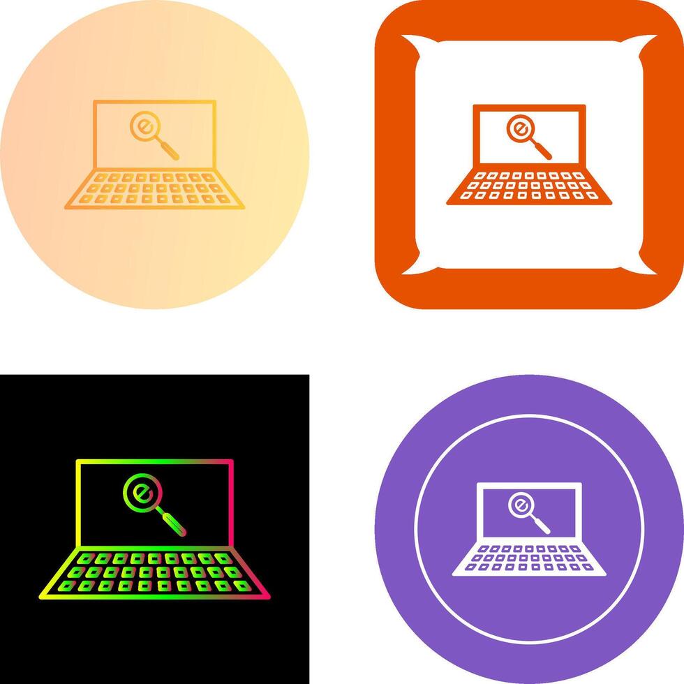 Unique Find on Internet Icon Design vector