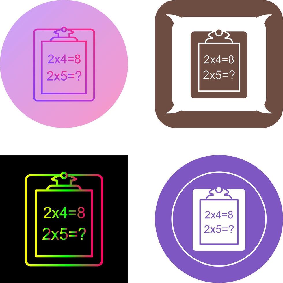 Unique Solving Question Icon Design vector