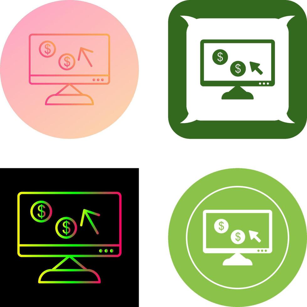 Unique Pay Per Click Icon Design vector