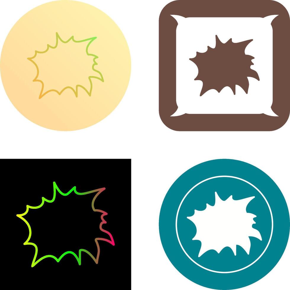 Unique Explosion Icon Design vector