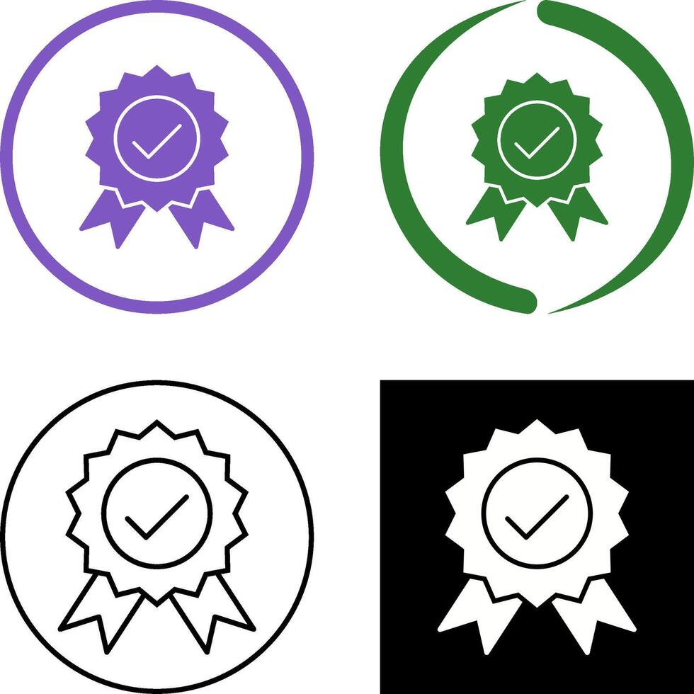 Unique Quality Control Icon Design vector